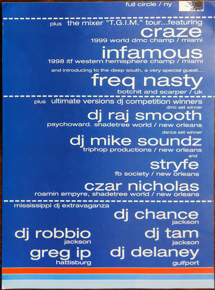 _jACK_t_Ripper_'s tweet image. Moonshine Over America '99 #Moonshine #StatePalaceTheater #Freebass #FreebassSociety #NOLA #NewOrleans
@KEoKiKeOkiKEoKi 
@djjohnkelly 
@djmicrony 
@ak1200 
#Cirrus
@OhOhOmarSantana 
@DjDieselboy 
@thedjdara 
@CRAZEARONI 
@INFAMOUS_ 
@freqnasty