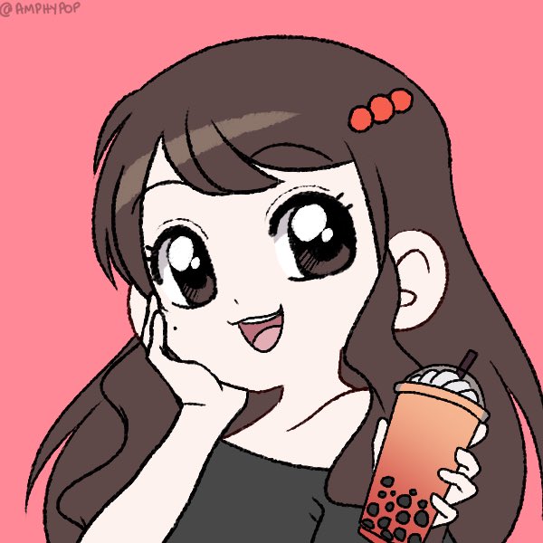 mapolbardagol's tweet photo. mapple with her okinawa milktea 

avatar from picrew tas dinagdagan ko lang ng details https://t.co/3TV9GIY3un