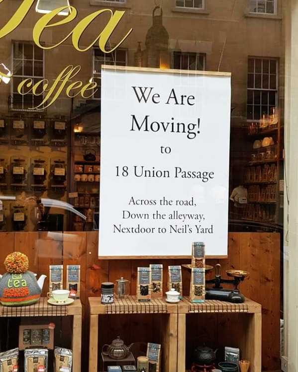 TeaShopBath's tweet photo. Not long to go now! We are aiming for the end of next week if all goes well. Keep an eye on this space! 😊 #shoplocal #newlook https://t.co/xgYObmOToT