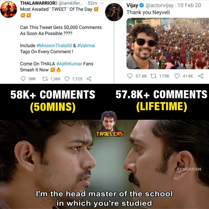 Karthi_thalast's tweet photo. என்னங்கடா இதுக்கே கதறிட்டு இருக்கிங்க..

இது வெறும் ஆரம்பம் தான் 

#MissionThala50
#Valimai https://t.co/tDNug5jla4