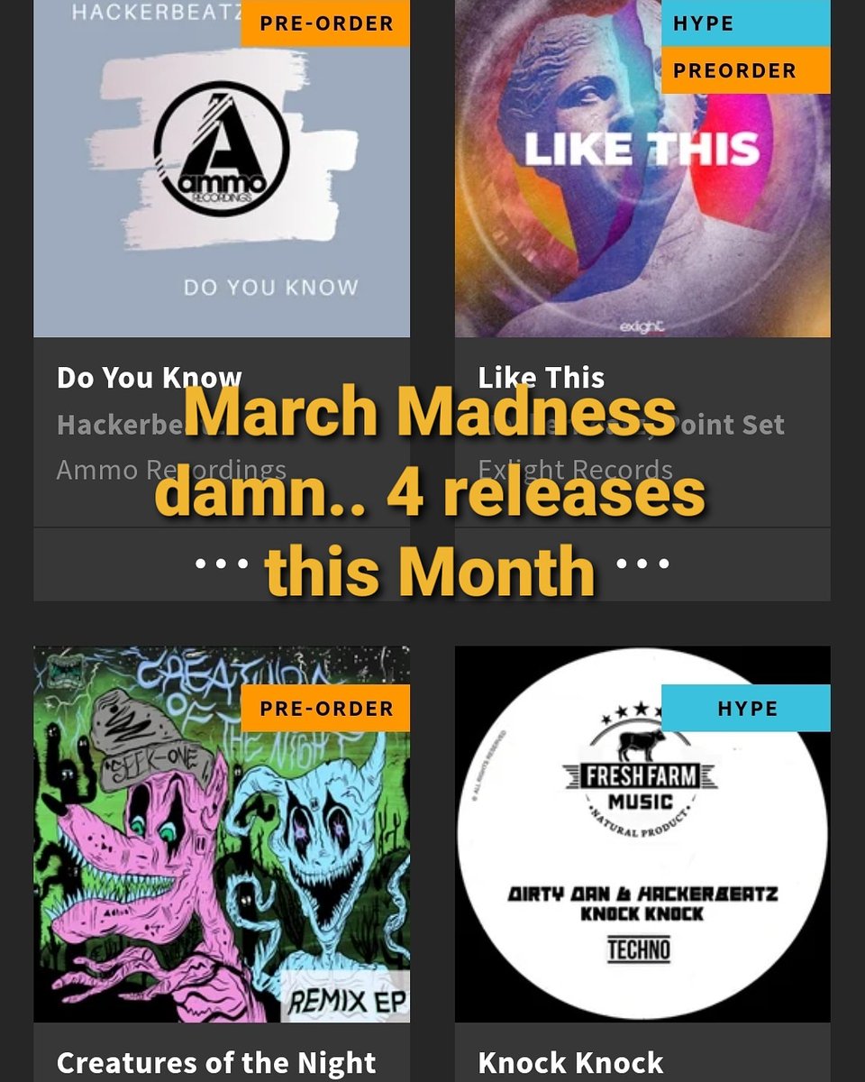hackerbeatz's tweet photo. Wow..I think this is the first time this has happened. So grateful for the support and love. #techhouse #housemusic #deephouse #techno https://t.co/y1ZMYLkZ68