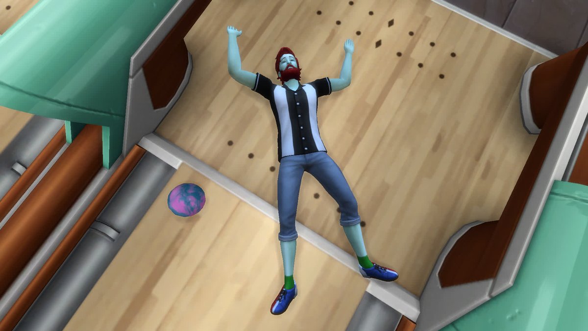tribalsoupproj's tweet photo. This guy was bowling next to us and he was just having a hard time of it, but made for some good pictures.

#sims #sims4 #ts4 #thesims #simsbowling #simspics #simstories https://t.co/ZrrY1oveC7