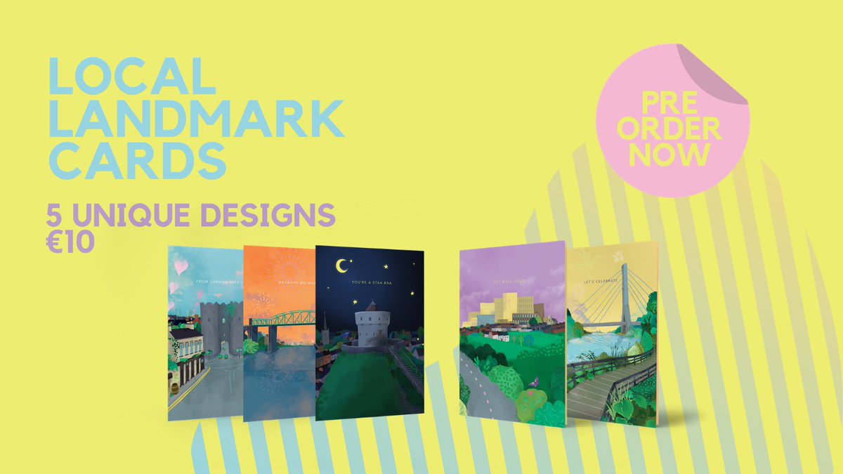 We're excited to launch the pre-sale of our bespoke greeting cards pack. 

Pre-order* your 5 pack of cards now! €10 plus P&amp;P

👉 DroghedaChamber.ie 

#GreetingsFromDrawda #ElevatingDrogheda #LouthChat

*First orders delivered from 15th April 2021.