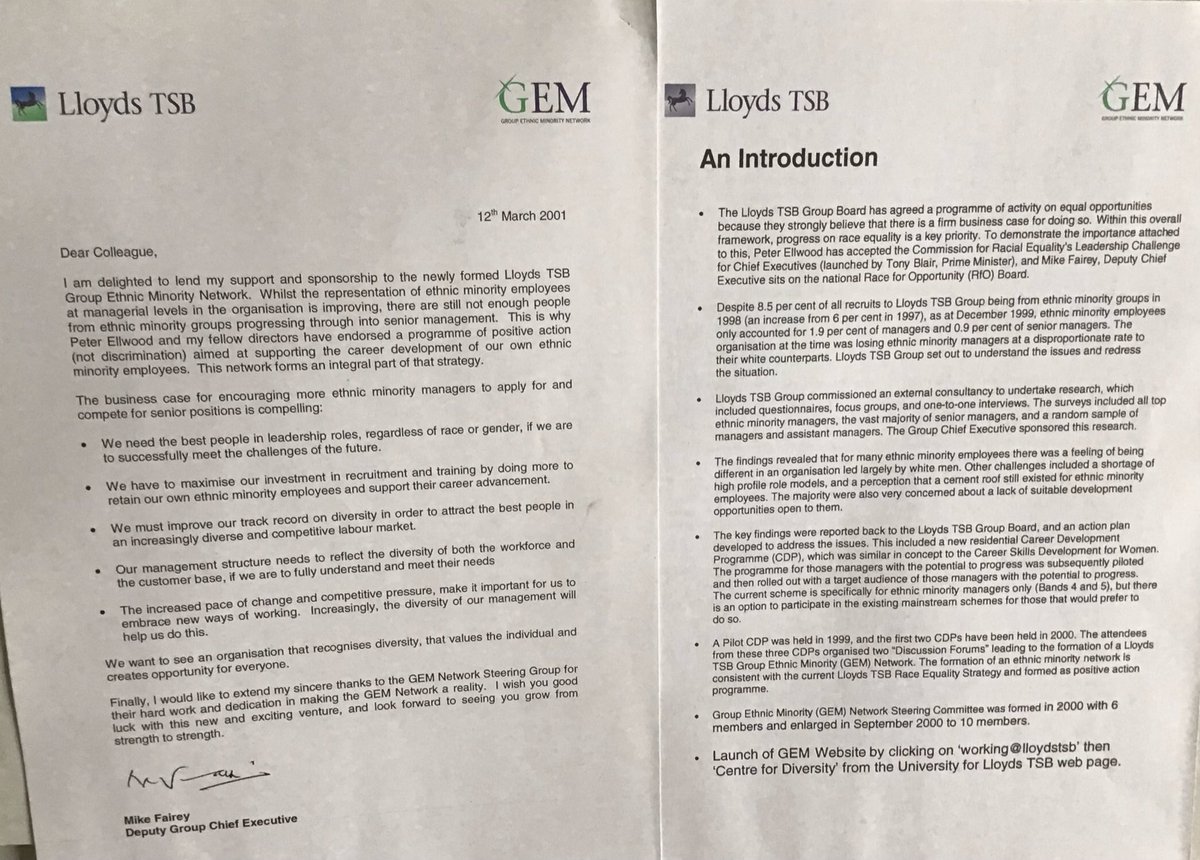 MichaelVClarke's tweet photo. @MikeClarkeIA @LBGplc @LloydsBank @TSB Apparently I thought back in 2001 that it might only take about 5 years until employees in the UK might start to be valued equally for their contribution irrespective of their #Gender #Race etc and employees wouldn’t need to set up mutual support networks in their own workplace🤷🏽‍♂️ https://t.co/oD4hpoRJ8a