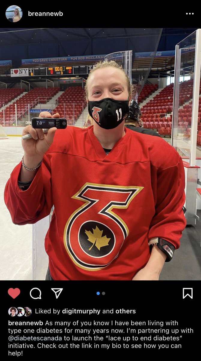 TheTorontoSix's tweet photo. Forward @breannewb has partnered with @DiabetesCanada to help launch the “Lace Up to End Diabetes” initiative 💪

Learn more about the initiative and Bre’s journey here: https://t.co/dJMqbeGSzo https://t.co/JifQwXhZ4I