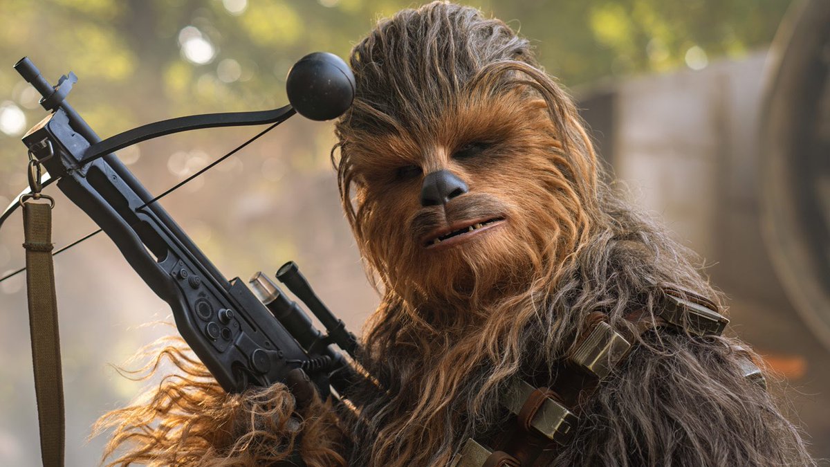 Of all the aliens ever thought of, Chewbacca is definitely my favorite!Partly because he looks like a big shaggy bear dude and partly because he looks like a big shaggy bear dude. @JoonasSuotamo did a great job in Solo and Peter Mayhew was fantastic as always. 

#MakeSolo2Happen https://t.co/Zh8egyRx73