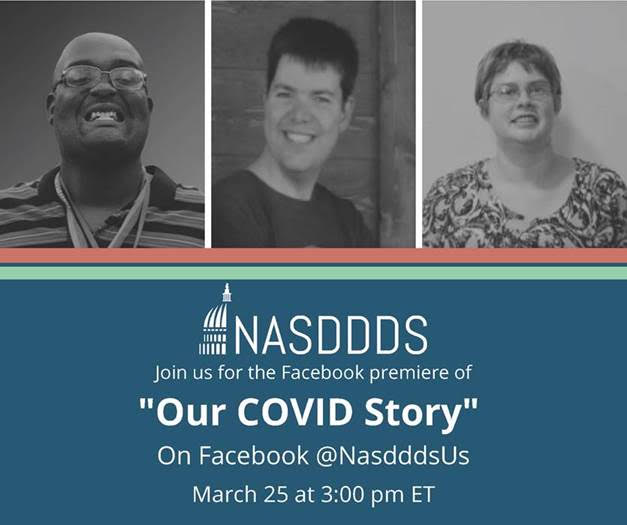 ohioddcouncil's tweet photo. Celebrate #DDAwareness2021 with #NASDDDS on Thursday for the Facebook LIVE premiere of “Our COVID Story!" The film highlights advocates with I/DD, state system directors and key partners who join forces to strengthen the system of supports in each state. Get your popcorn ready! https://t.co/RiuhH1zpHZ