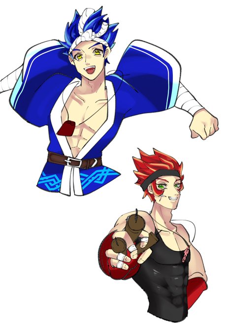 初書きした時のげんだんと落書きなぎぴ 