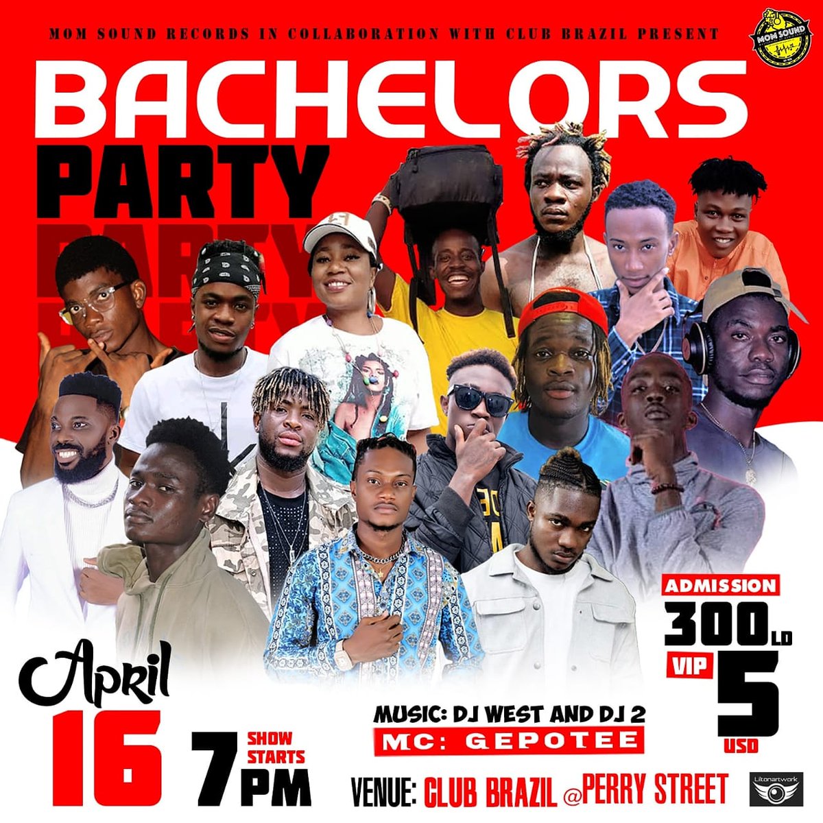 djJess13's tweet photo. Save the date April 16, it's  going down big time at club Brazil with a Bachelor party Event..Don't come with liquor to the club cuz enough liquor gonna be there https://t.co/8QJMfn0qzf