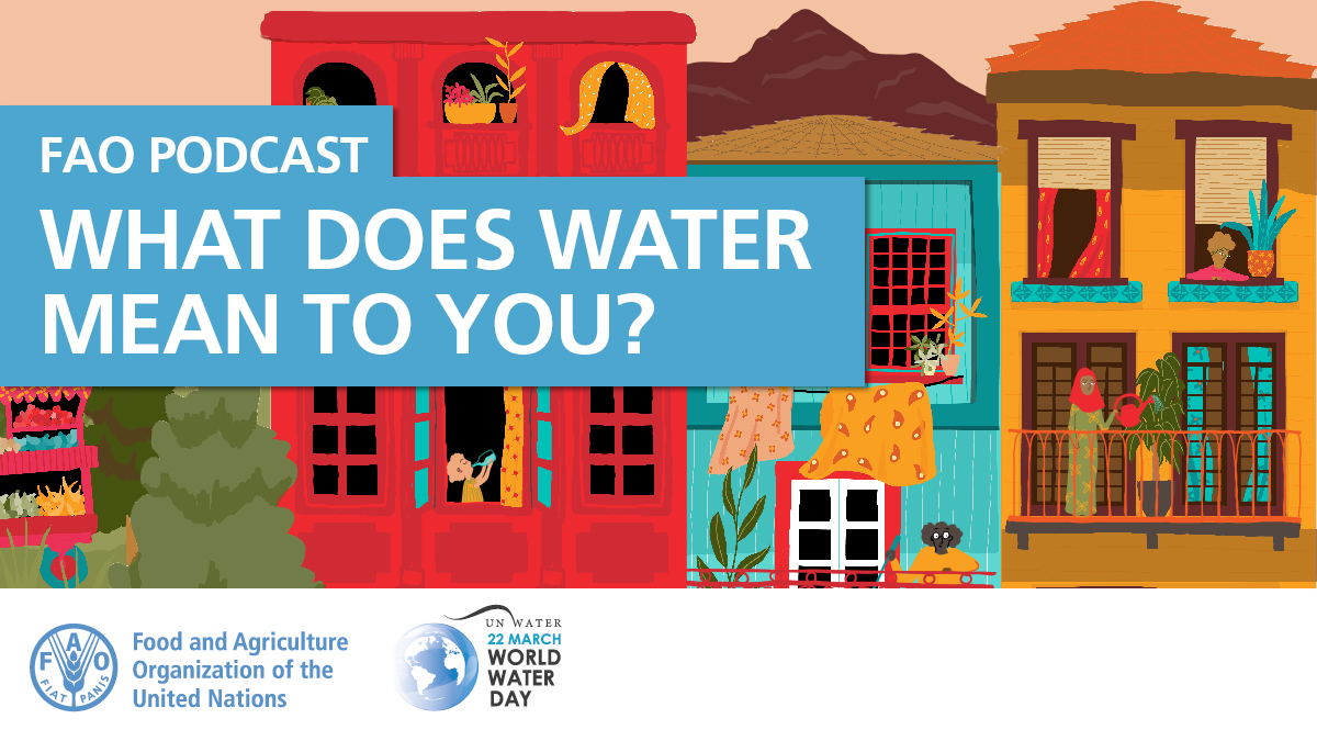FAOLandWater's tweet photo. What does water mean to you?

Listen to what water means to people around the world
👇
https://t.co/E5gJ4Jc1H3

#WorldWaterDay      #Water2me https://t.co/j74IVLCb0t
