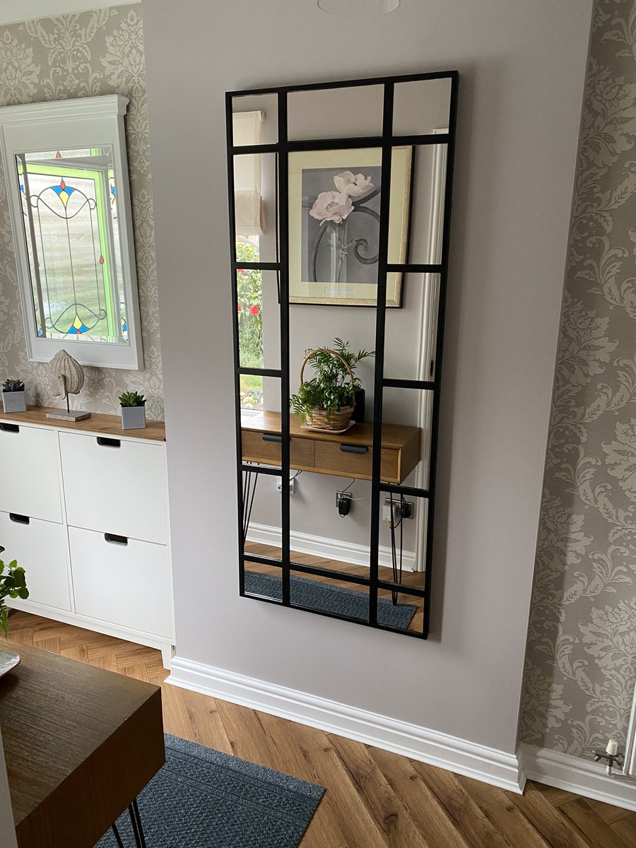 mrpict's tweet photo. Another project done. #windowmirror #ikeamirrorhack #mdf #paintitblack https://t.co/TCYxhknQCk