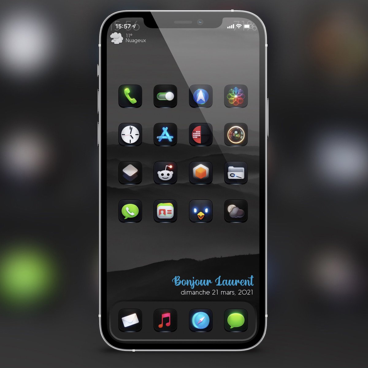 Zooropalg's tweet photo. #rtx #icons #ae by @Attairdu57slm #YoorWeather #homemade #showdock #showcase #showae #ios14homescreen #nojailbreak https://t.co/RGkmjkgQ7Z