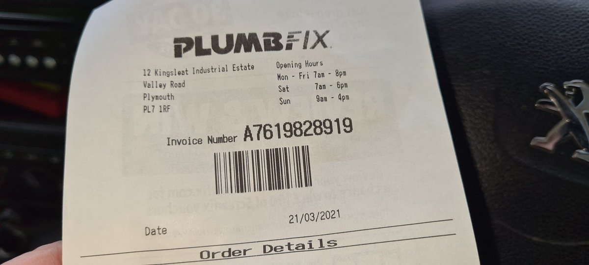Plymouthgas's tweet photo. So grateful, for @Screwfix being open on a Sunday!
#PlumbFix #LifeSaver https://t.co/oglb8B4Xcg
