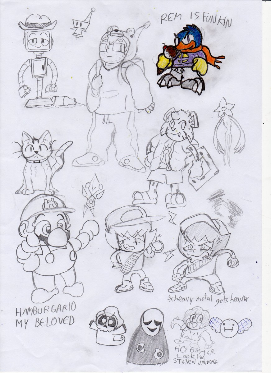 escancoranco's tweet photo. dibus de esta semana pero con #'s (1/2) #drawpile #sketch #sketches #drawings #drawing #oc #art #ocart #courtneywithagun #hamburgario #baslonelguepardodelaterceraimagenesdearrobagoldmaster #remesdearrobaremseii #dromedario #emoisdead #ginaisoverparty #patatavoladora #alienmo #bob https://t.co/vMstFEca5i