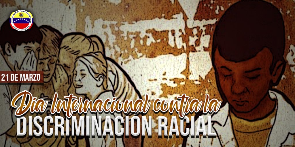 MijpVzla's tweet photo. Cada 21 de marzo en el mundo se conmemora el Día Internacional de la Eliminación de la Discriminación Racial. Venezuela aboga por la solidaridad, la unión y el respeto entre los pueblos.
#DescuidarseEsContagiarse https://t.co/2q8zYI66Sj