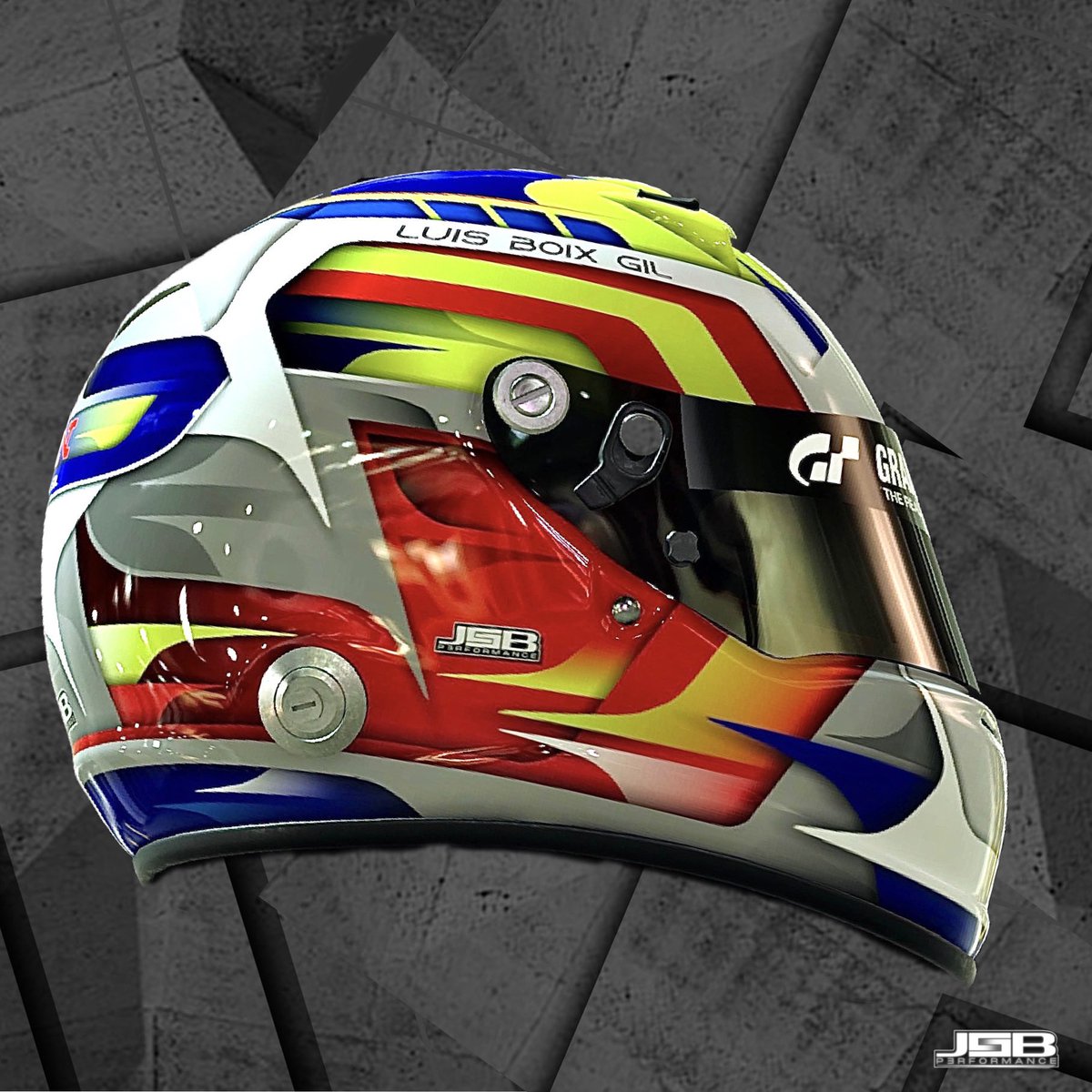 CullenLiveriies's tweet photo. Muchas horas de trabajo al crear este casco para @LuisBoixg en @thegranturismo al que no le falta detalle, ni capas disponibles 🥺
Hard work con aroma Español
#granturismo #ps5 #simracing #simracer #jsbperformance #helmet #helmetdesign #arai #f1 #playstation https://t.co/1D3wpChks5