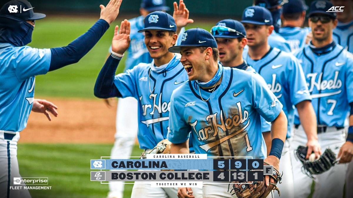 𝐒𝐄𝐑𝐈𝐄𝐒 𝐃𝐔𝐁. ✅

𝘛𝘩𝘢𝘵 𝘸𝘢𝘴 𝘧𝘶𝘯.

@DannySerretti's RBI triple lifts Carolina past Boston College, 5-4, to win its third <a href="/ACCBaseball/">ACC Baseball</a> series of the season.

🐏⚾️ | #CarolinaBaseball