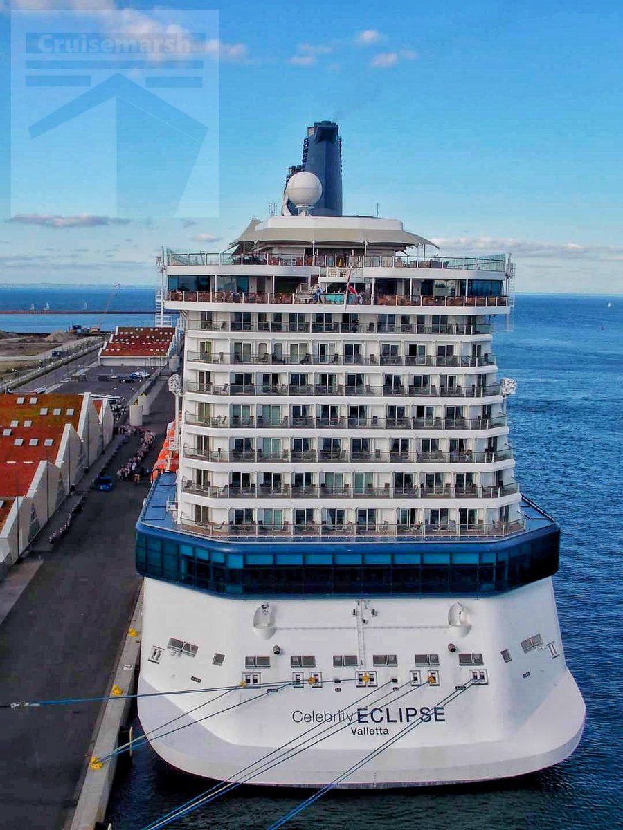 nauticallyspeak's tweet photo. A right 'stern' look from @CelebrityCruise #CelebrityEclipse berthed behind us on #RoyalPrincess in Copenhagen, Denmark in June 2015.
๐ณ๏ธโ๐ธ๐ฉ๐ฐ
#celebritycruises #solsticeclass #celebrityeclipse #copenhagen #denmark #june2015 #becruisehappybecruisemarsh #cruisemarsh https://t.co/Vt6NX0vSZq