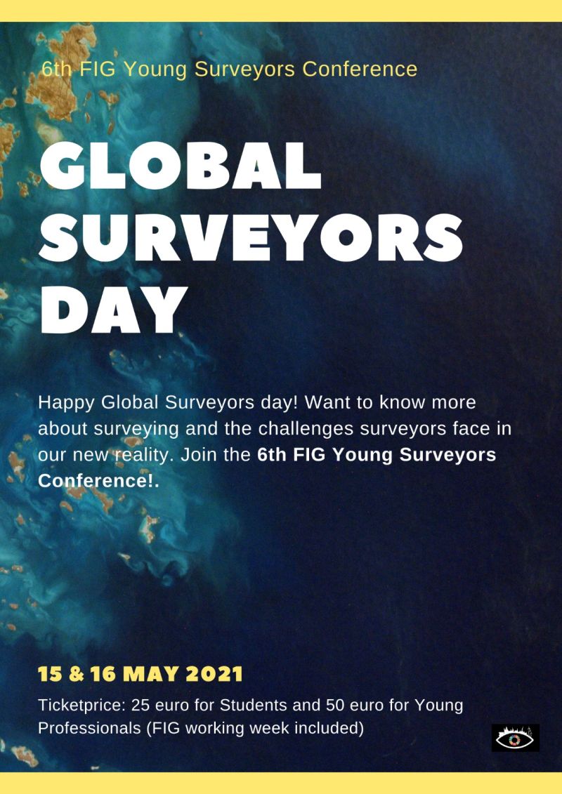 fig_young's tweet photo. Happy Global Surveyors day from the organizing team of the 6th Young Surveyors Conference!!! 

#FIG #FIGYoung #FIGYSN #TheFIGFoundation https://t.co/kz6kPCumSX