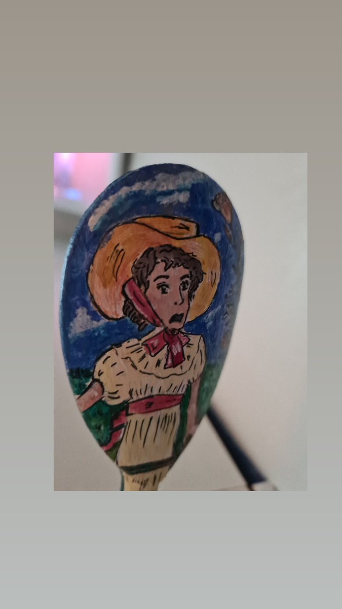 charliemcbow's tweet photo. Wip. Little bo-peep spoon! Having so much fun with acrylics. #childrenillustration #illustration #children #illustrations #childrenbookillustration #illustrationartists #characterdesign #kidlitart  #childrensbookillustration #procreate #kidsillustration   #childrenbookart #paint https://t.co/x8fNOPeeFc