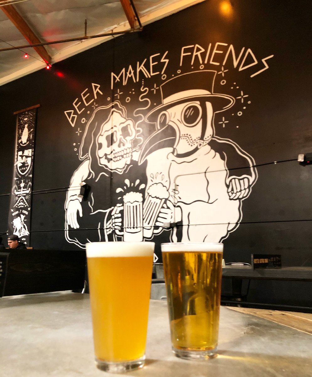 WildDudeBeer's tweet photo. I love the artwork at Black Plague Brewing! They also love and support skateboarding! One of my favorite breweries in Southern California! 🍻 @SketchyTank @BlackPlagueBeer https://t.co/6MTlRMx4On
