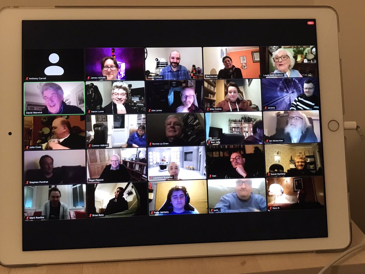 CarrollAnthony's tweet photo. Another fun dr who zoom session. All about key to time season. A classic Tom baker season. Thanks to @fantomfilms #drwho #tombaker #keytotime https://t.co/7W3oyjmZKy