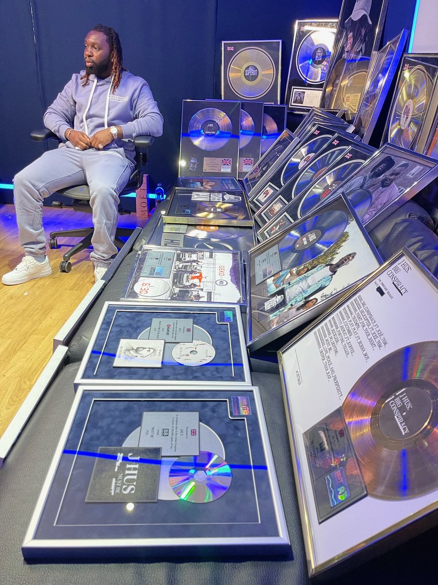 JAE5_'s tweet photo. Humble brag but this ain’t all of the plaques. 
Thanks for all the support and which ones are you guys favourite ? https://t.co/LIDXEoA7Qd