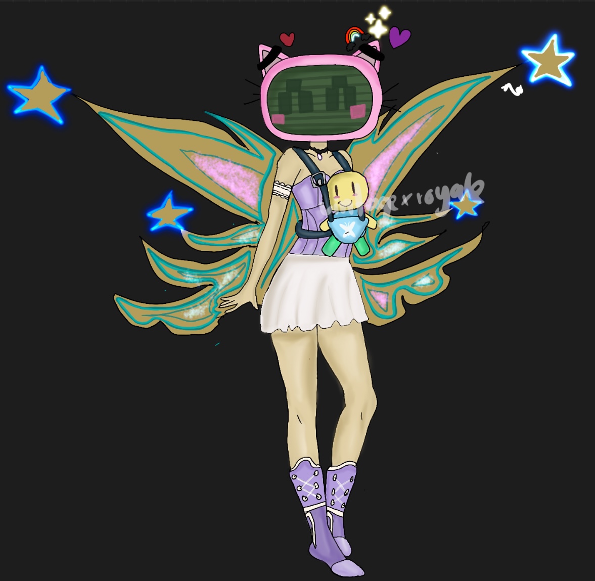 vintagexroyale's tweet photo. Fan art for @KateKa22 - took me a while but I’m really proud of it! #rhtc #royalehigh #rhdev #roblox #royalehightrades https://t.co/Y0DrKzr41X