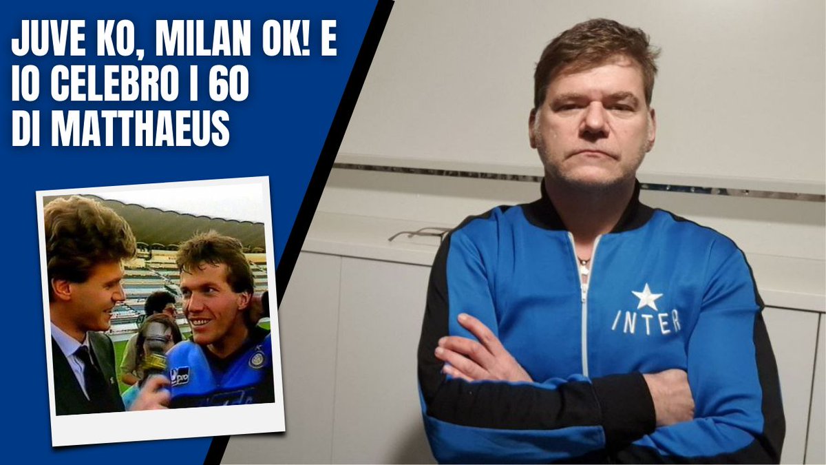 gianlucarossitv's tweet photo. Video-editoriale del 21.3.2021
Mentre la #Juve crolla a sorpresa in casa col #Benevento, il #Milan espugna Firenze e torna il primo inseguitore dell'#Inter, ma io oggi celebro i 60 anni del mitologico #LotharMatthaeus!
Ne parlo qui:
https://t.co/clyT9GlRSw https://t.co/ns4aYn04Cm