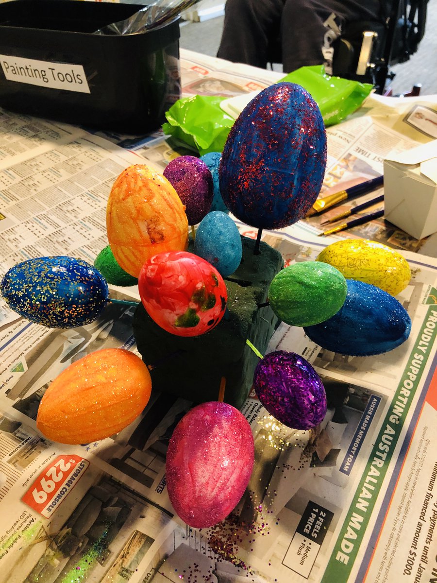 SummitCare's tweet photo. SummitCare Randwick residents have begun preparing for Easter with some Easter themed arts and crafts.

#SummitCareRandwick #agedcareAustralia #Easter2021 https://t.co/5B2smK6r4B