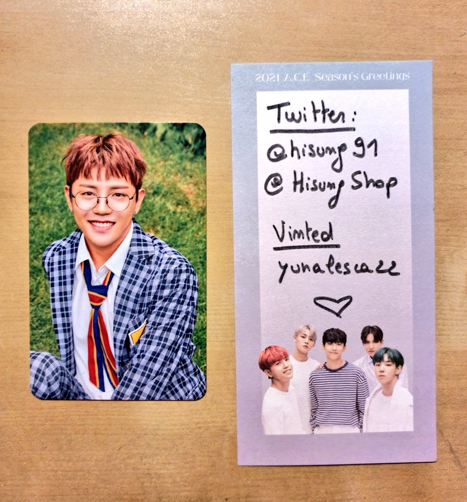 HisungShop's tweet photo. [WTS] A.C.E 2019 Season's Greetings - Donghun pc 

Shipping WW 🌐
Shipping from Belgium 🇧🇪

Price : 10€ + shipping 

@ACECHOICETRADES
#WTS #wtskpop #kpopsell #kpop #ACE https://t.co/9VrNSdgDiH