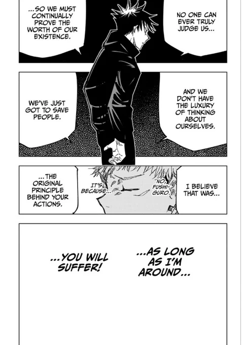 jjk 143 in particular like damn dude i will forever cry over this sequence i am not okay 