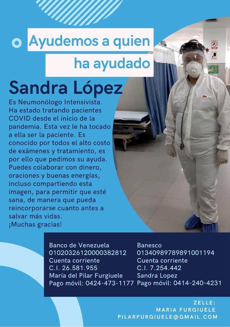 BrendaRibeiroG's tweet photo. #Miranda #ServicioPúblico la doctora Sandra López requiere con urgencia el siguiente estudio  ANGIOTOMAGRAFIA DE TORAX CON CONTRASTE

 Tiene un costo de 900$

Nos sumamos a la campaña #AyudemosAQuienHaAyudado invitando a todos los que puedan colaborar con su aporte https://t.co/EpnDCNCHaT
