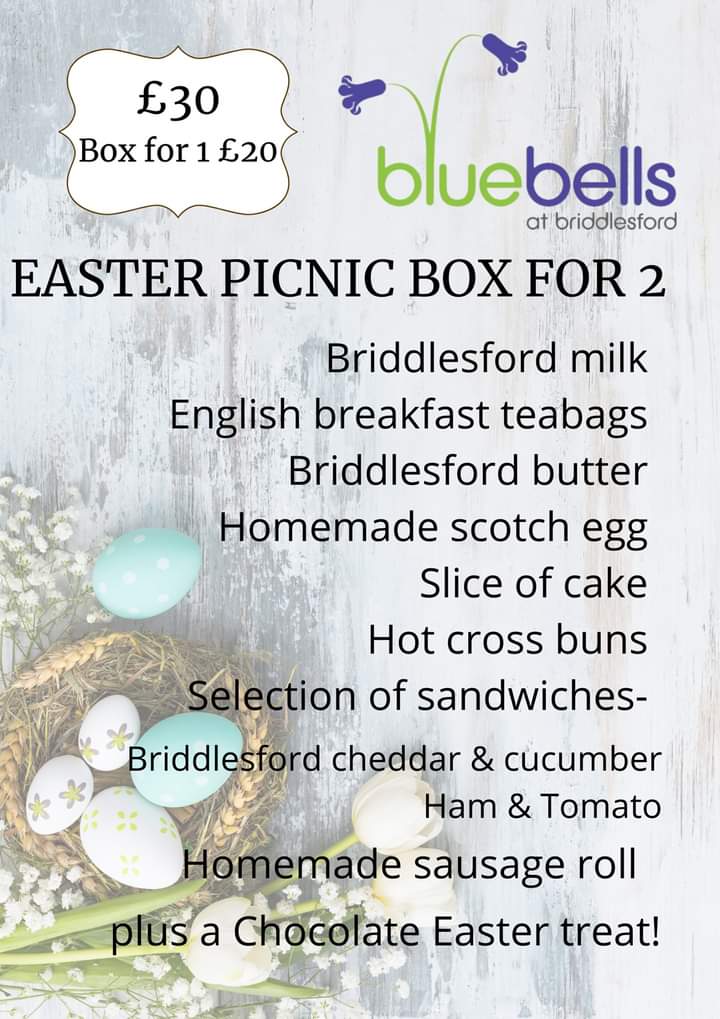 CafeBluebells's tweet photo. 🐰💙🌿🐰💙🌿🐰💙🌿🐰💙🌿
Eggselent Easter picnic boxes
1st - 5th April - collection / local delivery

💙 Standard box serves 2 £30
💙 Smaller box serves 1 £20
💻 jules@briddlesford.co.uk
☎️ (01983)882885

Order by Monday 29th March please
#eastergift #isleofwight #letsbuylocal https://t.co/30WJiBZF7J