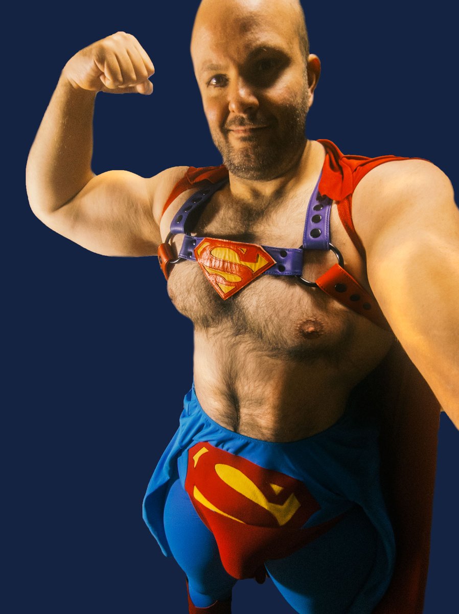 Superflex Man So who want to see #superman happy in a #leather #harness? I hope u all ...