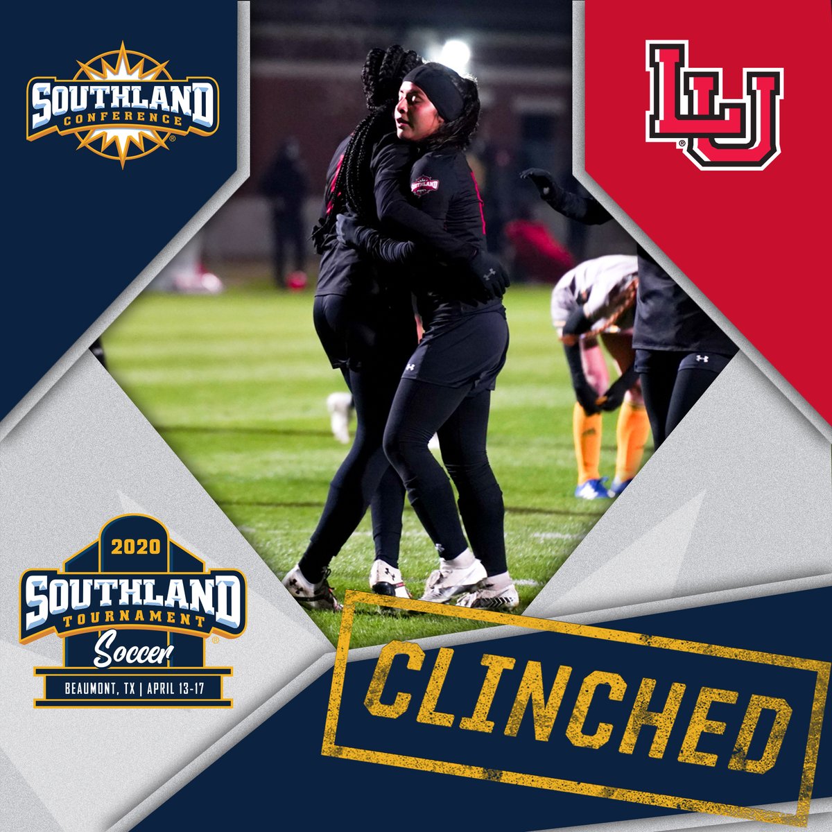 SouthlandSports's tweet photo. The defending champs and runner-ups are back in the bracket after both Lamar and Northwestern State CLINCHED spots in the #SouthlandStrong ⚽️ Tournament with wins on Sunday❗️ #WeAreLU #ForkEm https://t.co/bVfzwQ7gh1
