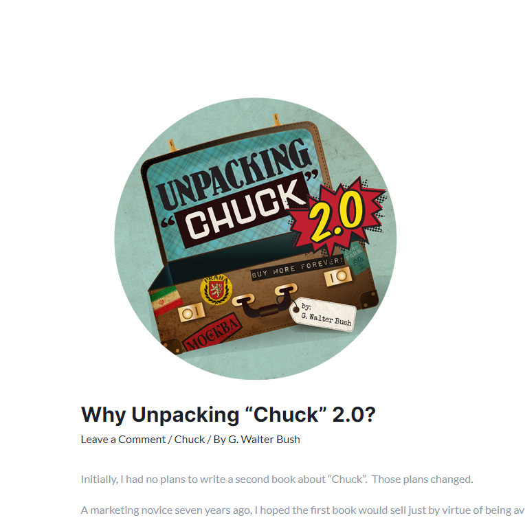 G_Walterbush's tweet photo. ICYMI: 2nd blog post (Why #UnpackingChuck 2.0) now up, with a shout out to #Nerdmachine &amp; 
@chucktvdotnet. Check out my new author website, https://t.co/g7o0LodsPZ, where I will be blogging on #Chuck. #ZacharyLevi #YvonneStrahovski https://t.co/CkZG2ufY5D