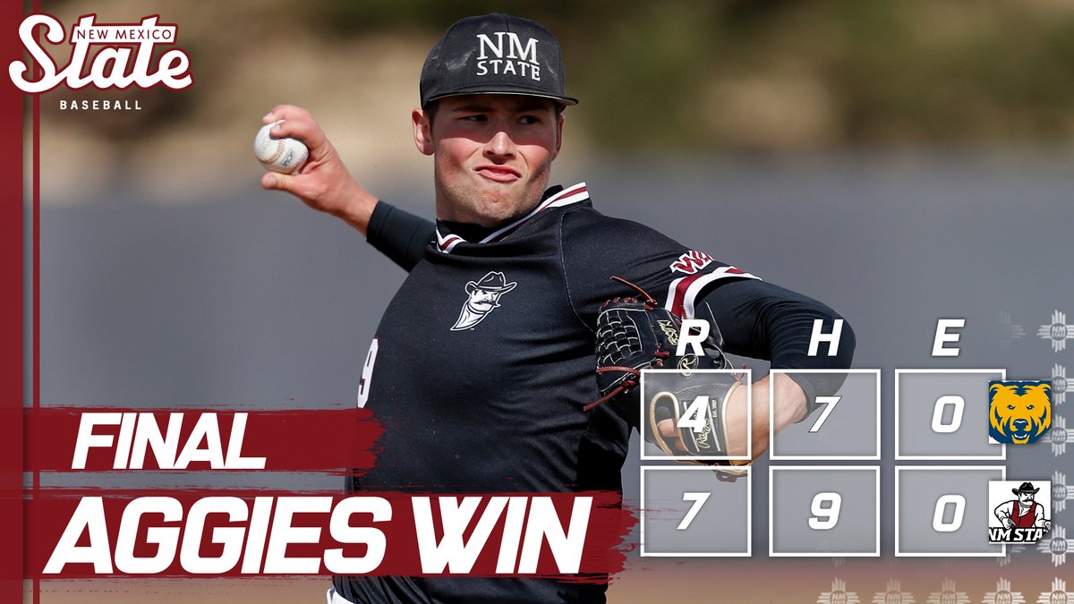 NMStateBaseball's tweet photo. Sweep 🧹🧹🧹🧹

#AggieUp | ⚾️ https://t.co/KMRXezhrjH