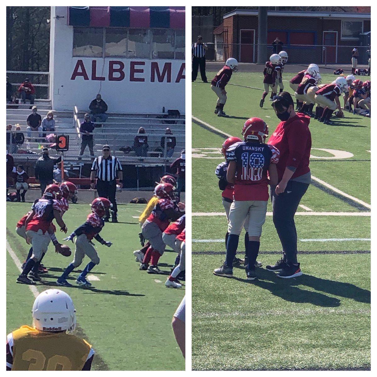 bethroesch's tweet photo. A little piece of normalcy in this virtual teaching world of mine - the chance to see one of my students play football today....priceless. #2021teacherlife https://t.co/rjAFMTxUDa