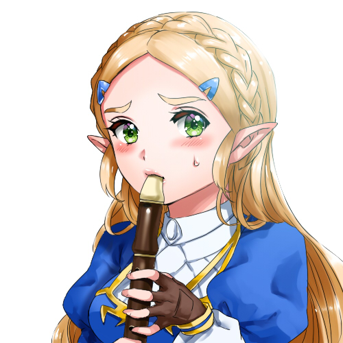 リコーダーを吹くゼルダ様 