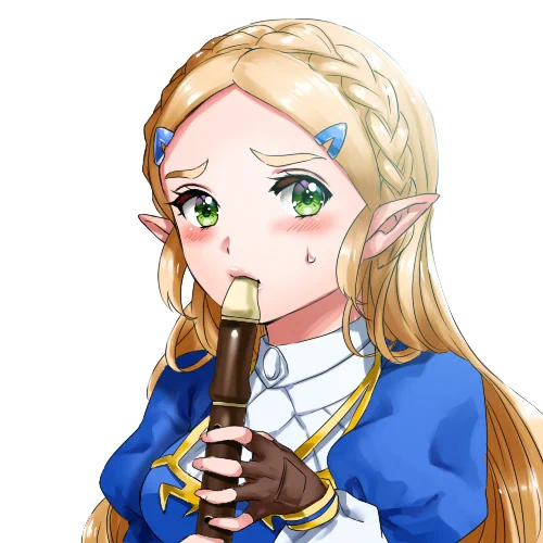 リコーダーを吹くゼルダ様 