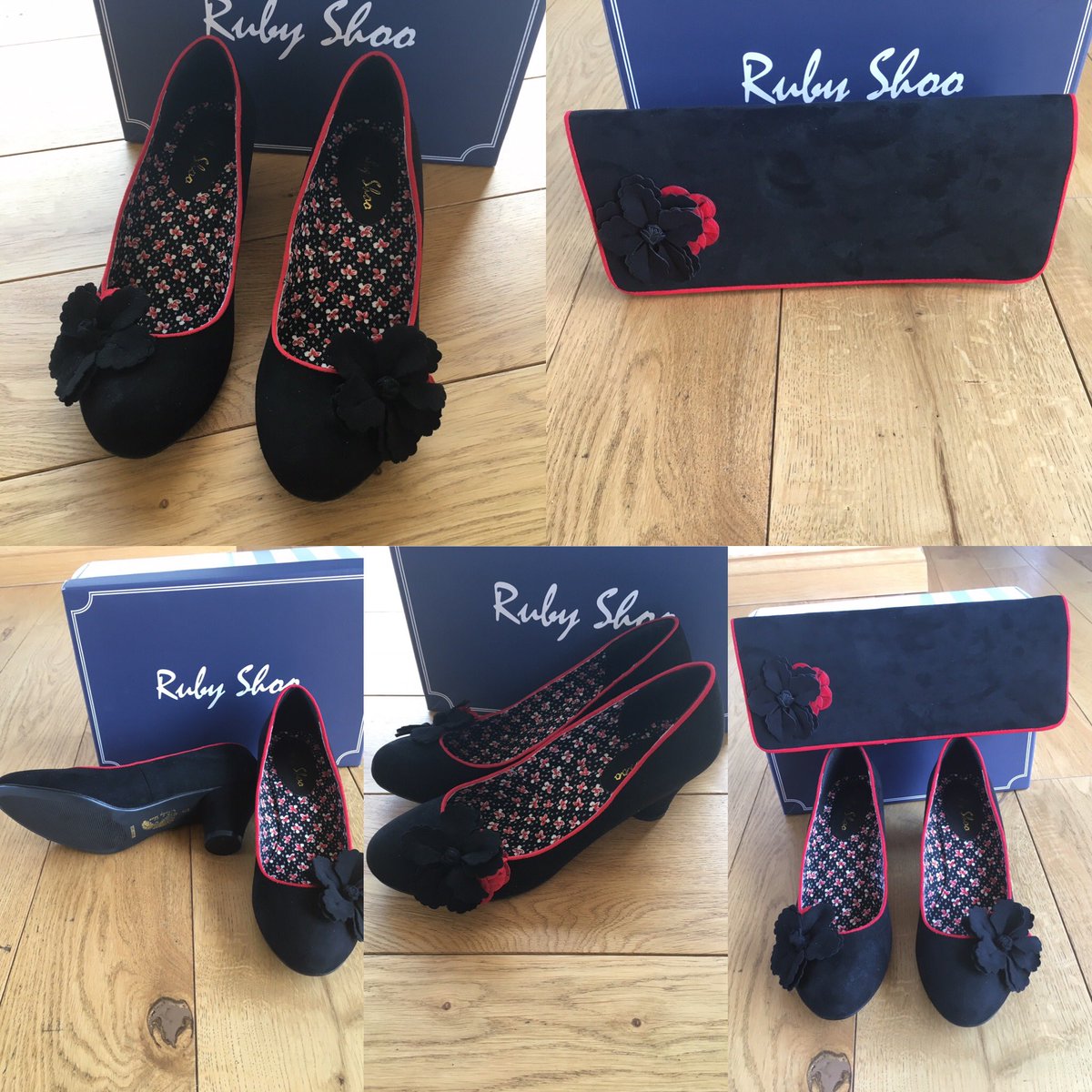 Brand new in box Samira in black, size 6. £35. Matching Budapest bag £25. £3.50 UK p&amp;p #rubyshoo #vintageshoes #pinup #rockabilly #veganshoes #herls #shoes #shoos #bag #handbags