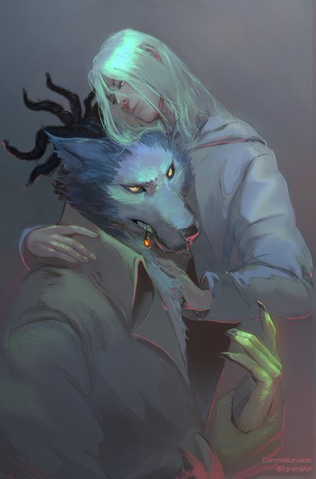 Commission for ~mysterious customer🪄✨✨

Chimera and Nine from  MHA: Heroes: Rising. movie 