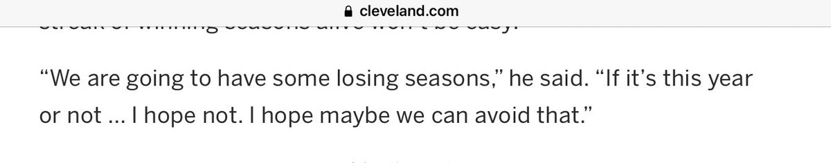 DolansThoughts's tweet photo. Another hilarious and insulting @terrypluto article where the owner is giving the fan base zero reason to tune in or care
#tribetown #indians #cryingpoor https://t.co/eLd2BpAonl