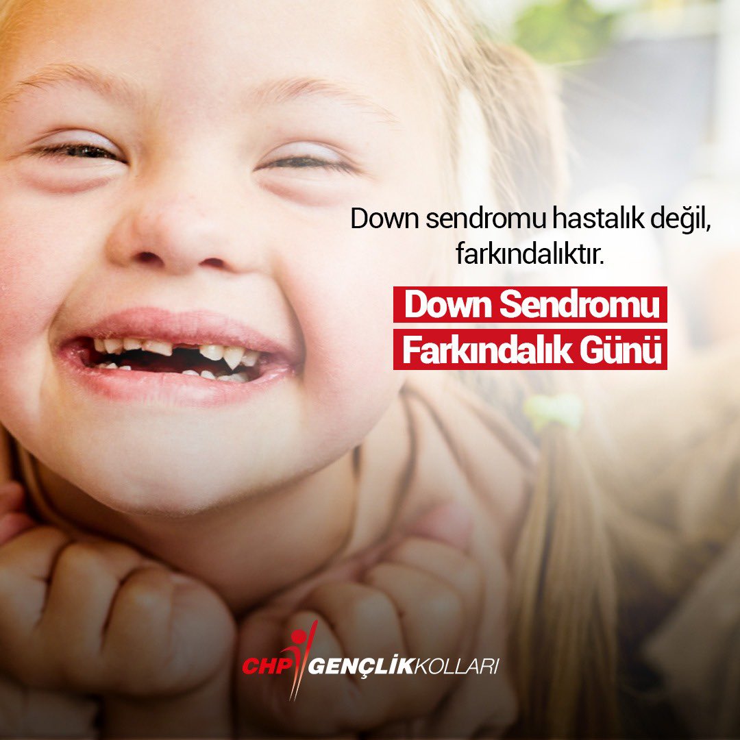 Down sendromu hastalık değil, farkındalıktır.

#Farkındayız
#DownSendromu