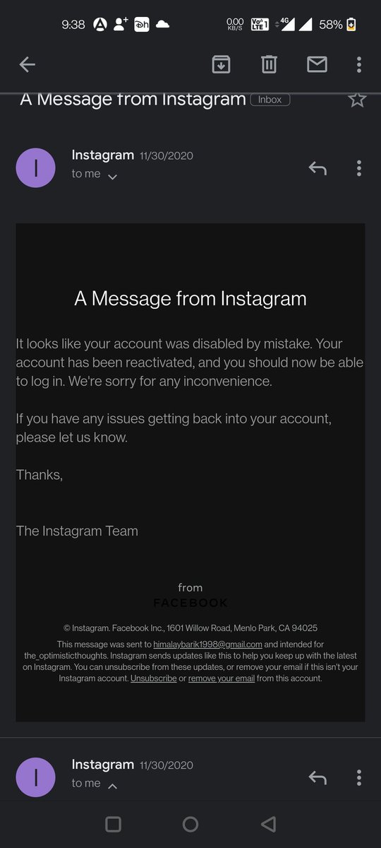 barik_vicky's tweet photo. @instagram @InstagramComms 
My I'd is @eye_himalaybarik. It's been 3 months my Instagram account have been disabled. Acc to you I have violated the terms but I don't remember such activities. I couldn't recover it even after you assured me that you had disabled it mistakenly. https://t.co/s4ydQxP3JZ