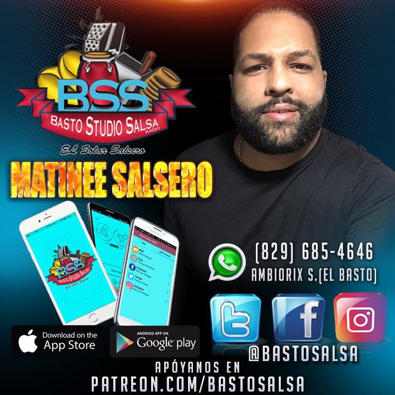 #OnAir #DomingoMatineeSalsero Basto Salsa Radio App #StayTune #Salsa