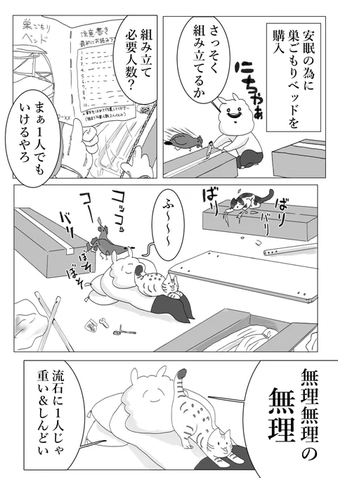 巣ごもりベッドを組み立てる 