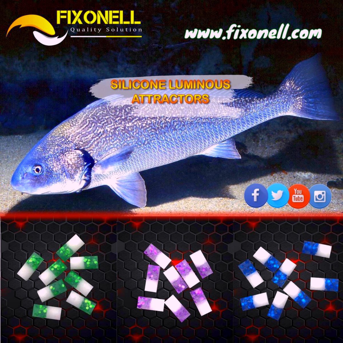 fixonell's tweet photo. Fixonell Gum 14m Luminous excellent colours suitable for a perfect fishing! For night and day
For more informations https://t.co/q8KWbYUgX7

#fixonell #fishing #surfcasting #competition #pesca #fish #attractors #topfishing #evolution #lumunous  #gum https://t.co/t5lCQaMhJD