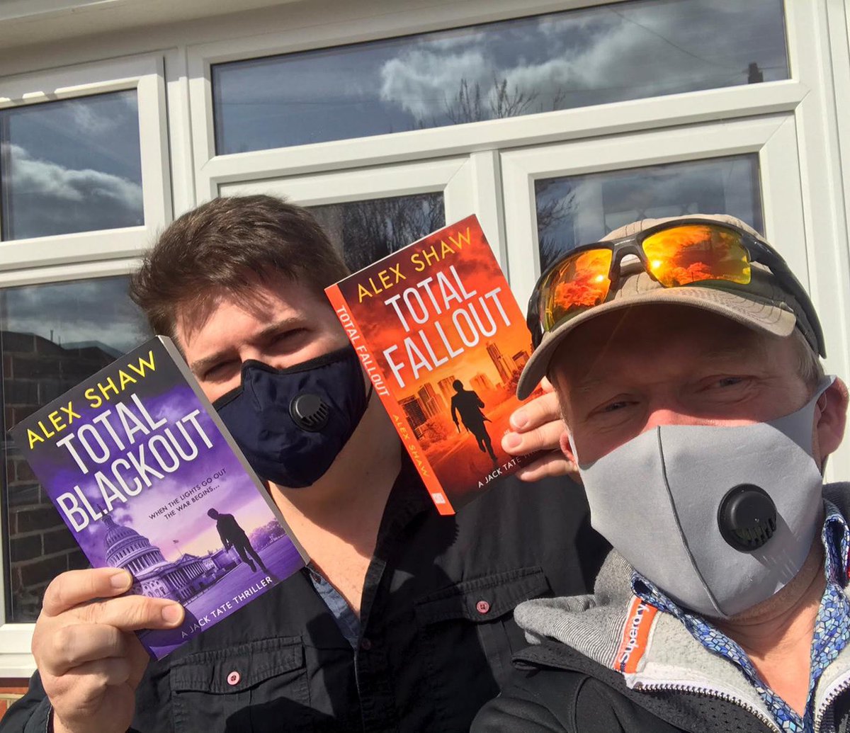 alexshawhetman's tweet photo. It’s always nice to meet a fictional character. Here I am with Paul Page who appears in #TotalFallout and becomes the first person to get a signed copy of both Jack Tate thrillers! https://t.co/uRp0j0DcEv